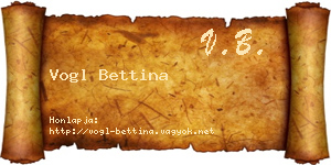 Vogl Bettina névjegykártya