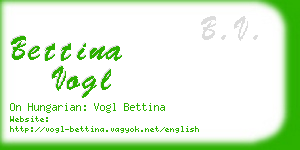 bettina vogl business card